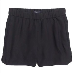 DONATED {Madewell} Drapey Pull-On Shorts in True Black